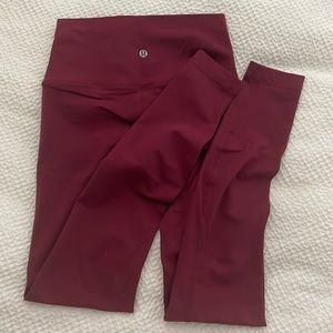 **Like New** Red Lululemon Leggings